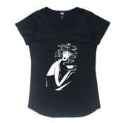 Double Shot - Womens tee. jstine limited edition, ascolour mali tee.